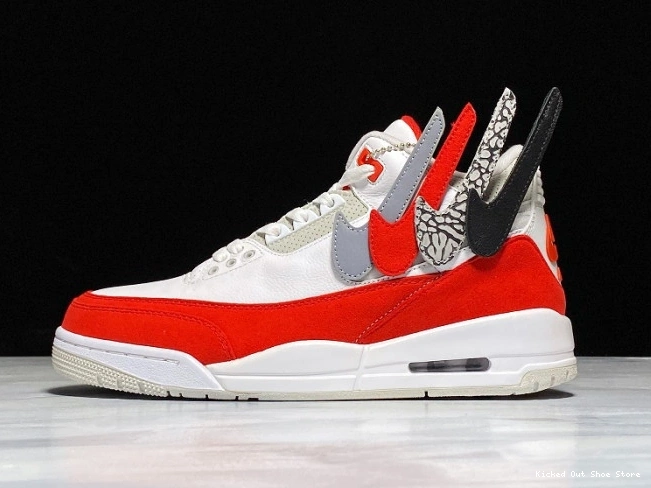 Kicked Out Shoe Store University Tinker 3 White Air Red Jordan Retro CJ0939-100 0801